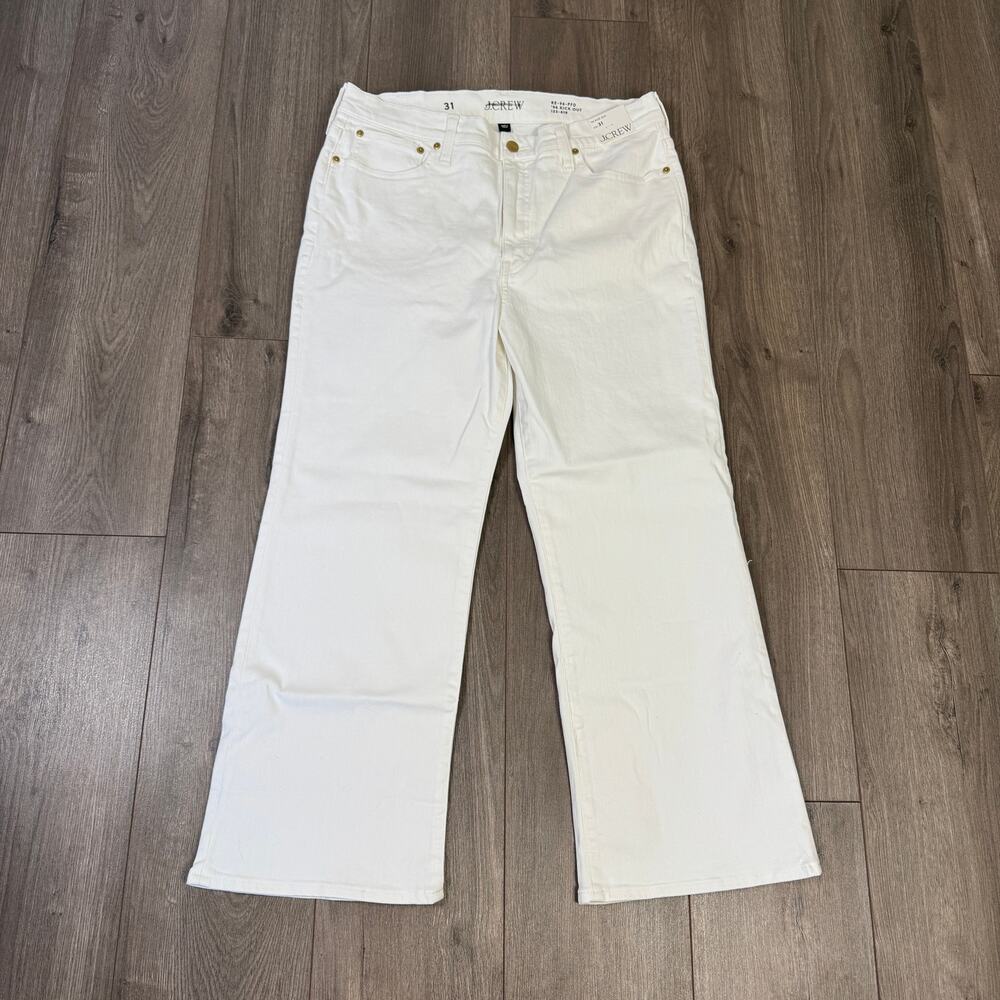 J Crew 1996 High Rise Kickout Denim Jeans US Women's 31 New - Picture 2 of 6